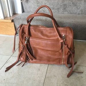 Urban Expressions Vegan leather cognac handbag